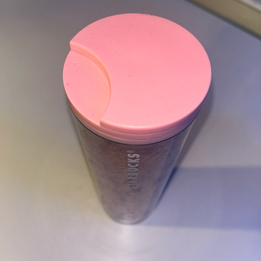 Starbucks Coffee Tumbler Pink Gold Foil Tumbler Grande 16oz Limited Edition 2019 - Picture 2 of 4